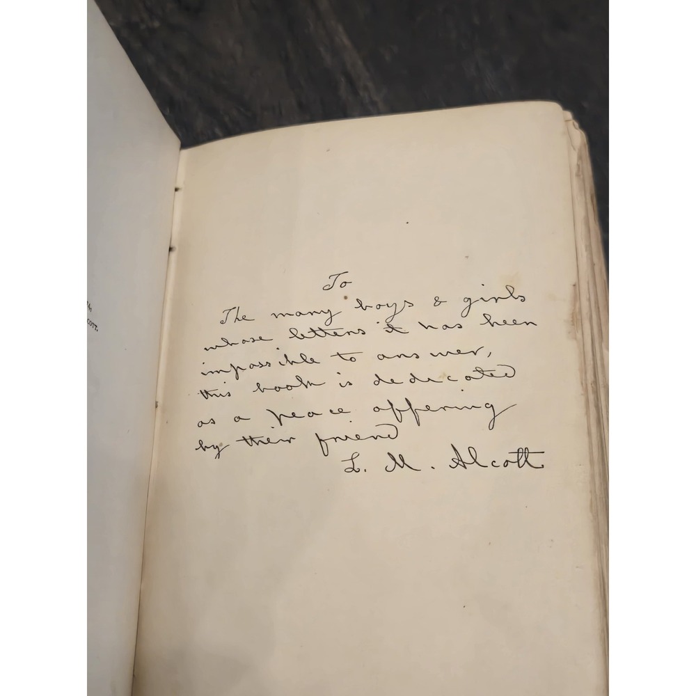 Vtg Eight Cousins by Louisa M Alcott - 1892 - B18 Antique Facsimile Signature - Picture 10 of 12